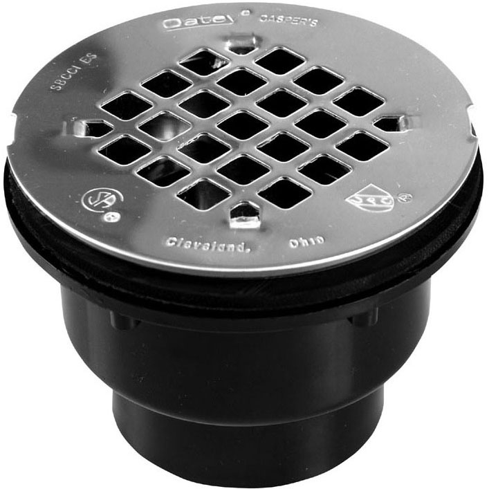 The Granite Group 42044 Oatey 2 ABS Glue Shower Drain Stainless Steel