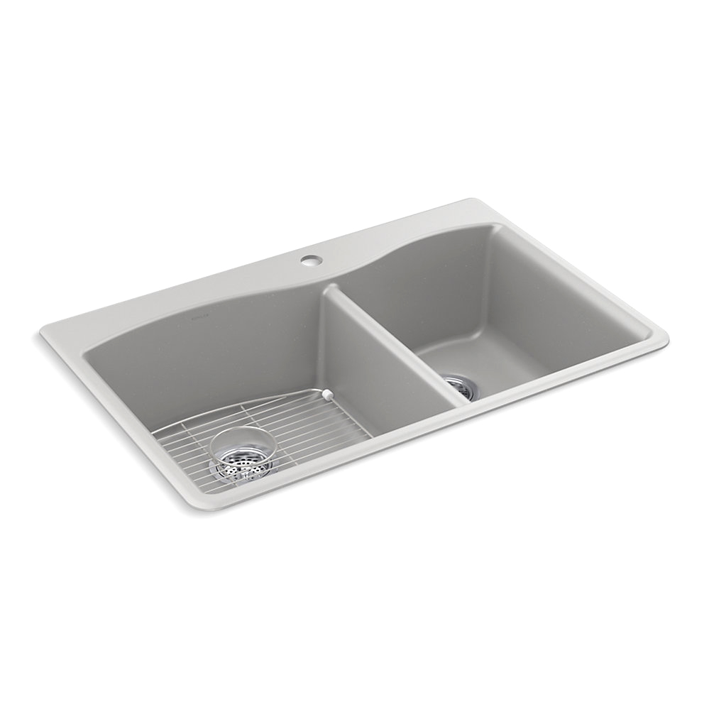 280021CM4 Kohler Kennon 33" X 22" DualMount DoubleBowl Neoroc