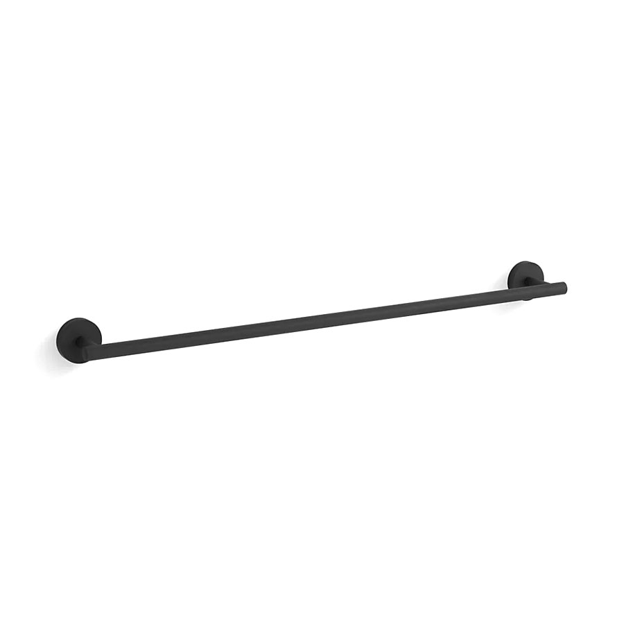 27287BL Kohler Elate 24" Towel Bar Matte Black The Granite Group