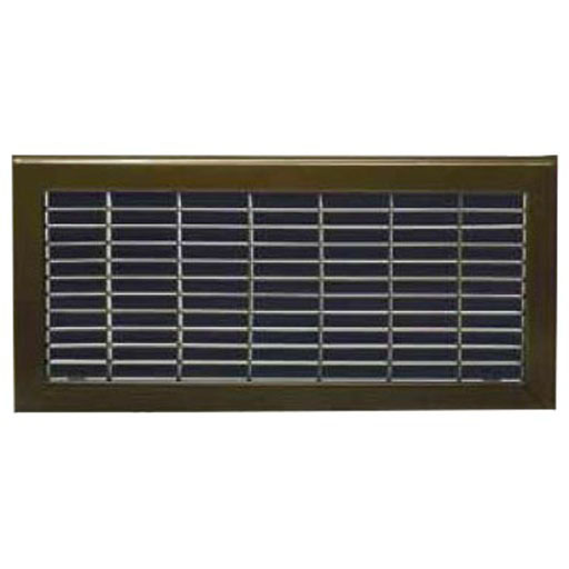 4"X10" BRN FLOOR GRILLE