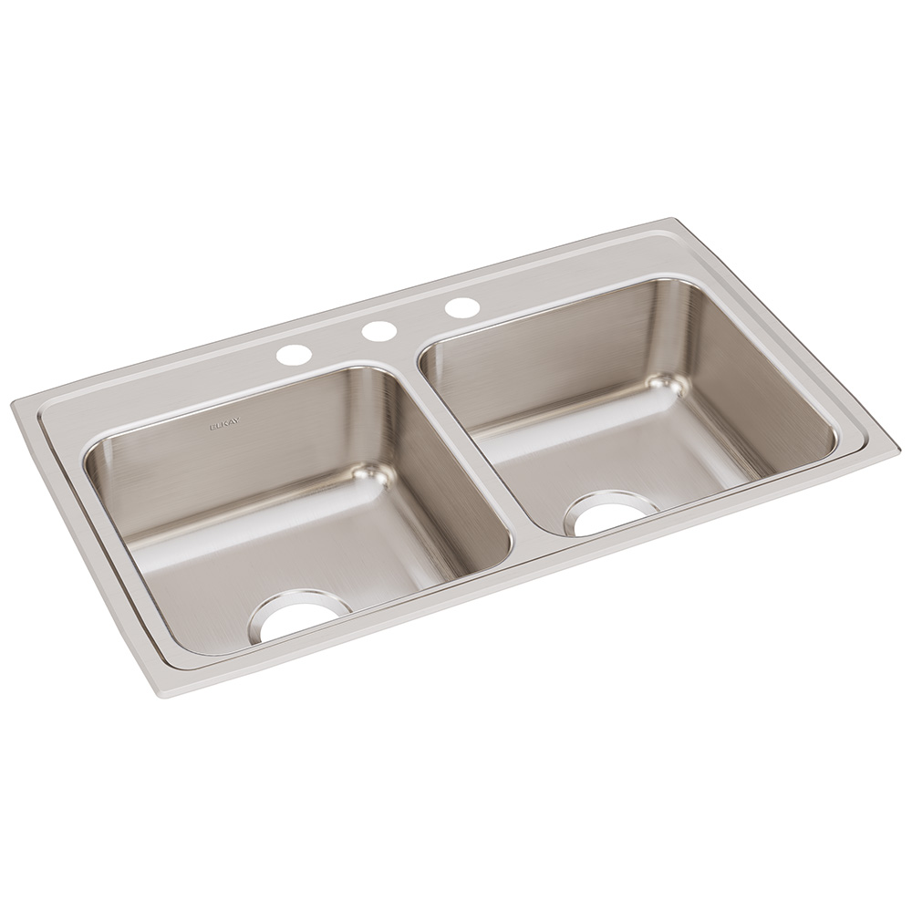 The Granite Group LR33193 3H DBL BOWL SINK