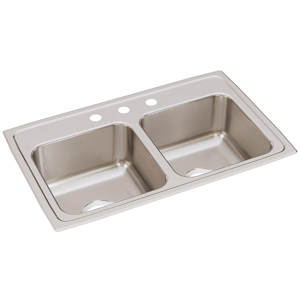 The Granite Group LR29183 3H DBL BOWL SINK
