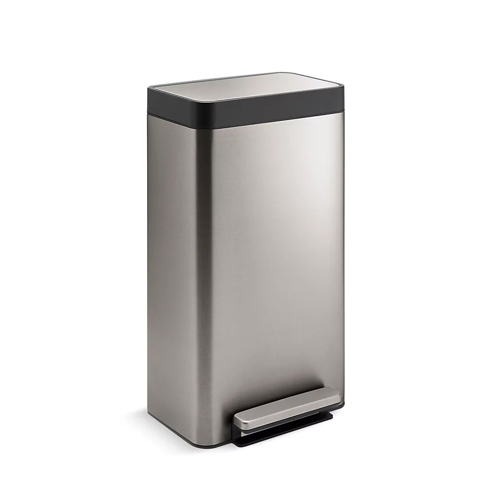 20941-ST Kohler 8 Gallon Loft Stainless Steel Step Trash Can Stainless ...