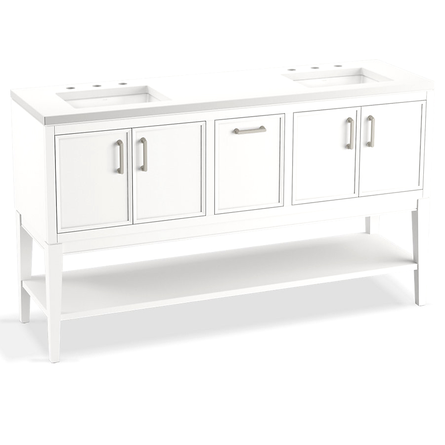 The Granite Group 33581ASB0 Kohler Winnow 60" Lavatory Vanity