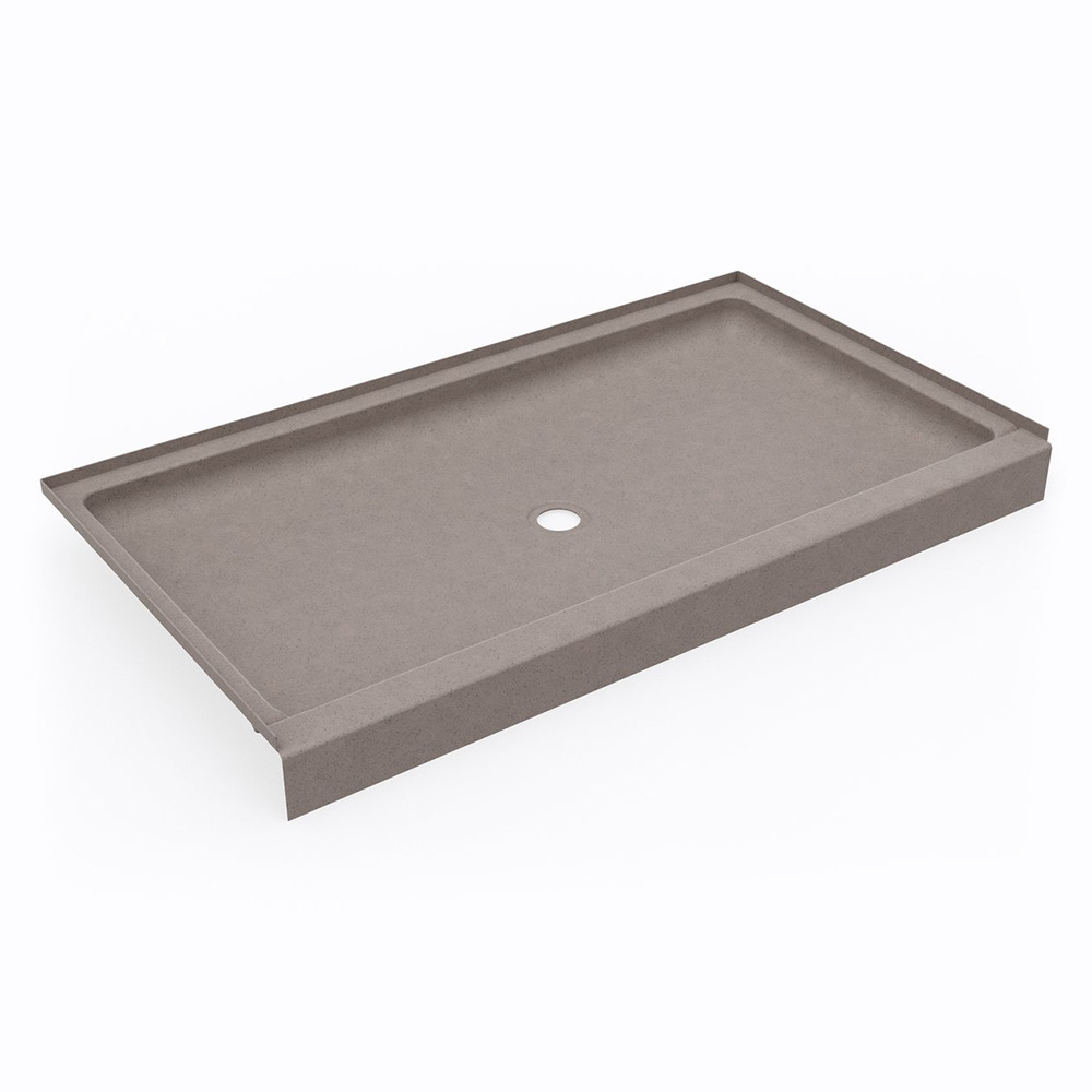 SS3460 Swan 34" X 60" Swanstone Alcove Shower Pan with Center Drain