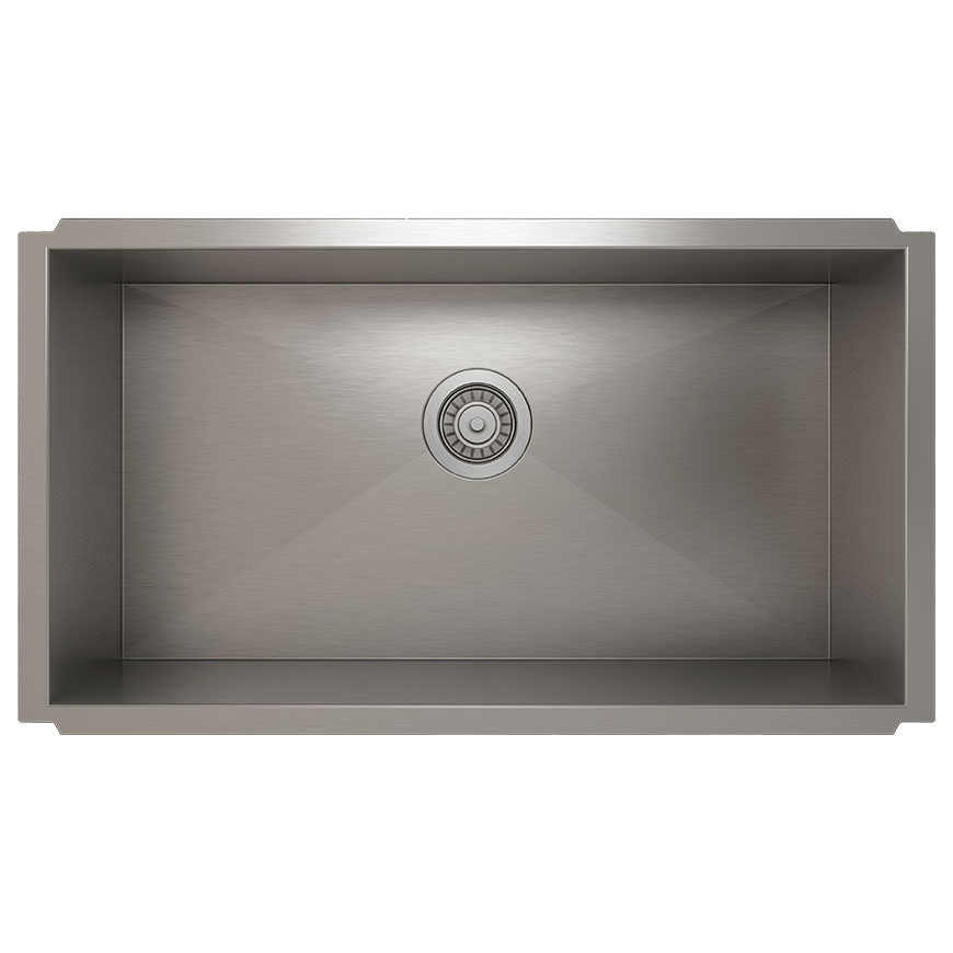 The Granite Group 30"X16"X10" SS 18Ga H0 Undermount Sink Single