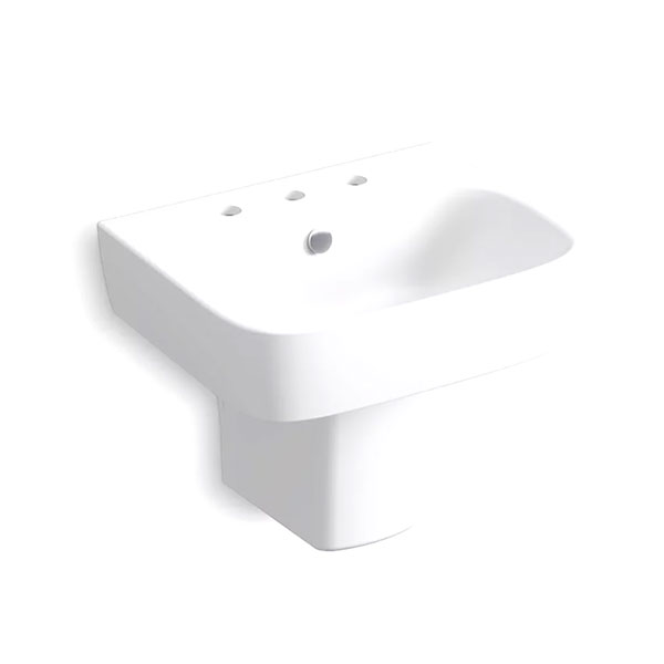 77768-8-0 Kohler ModernLife Wall-Mount Half Pedestal 21-3/4 ...